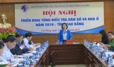 Hội nghị triển khai Tổng điều tra dân số và nhà ở năm 2019 tỉnh Cao Bằng